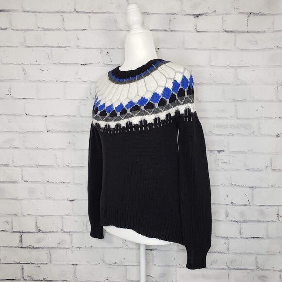 a.n.a. Black White and Blue Sweater size PS - Picture 3 of 8